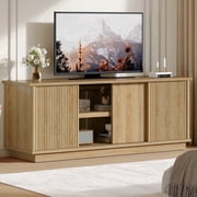 Bestier TV Stand for TVs up to 70", Modern Entertainment Center with Sliding Door Media Console Table for Living Room,Lo