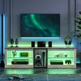 Bestier TV Stand for TVs up to 70" with LED Light, Entertainment Center