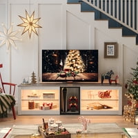 Deals on Bestier TV Stand for TVs up to 70-in with LED Light