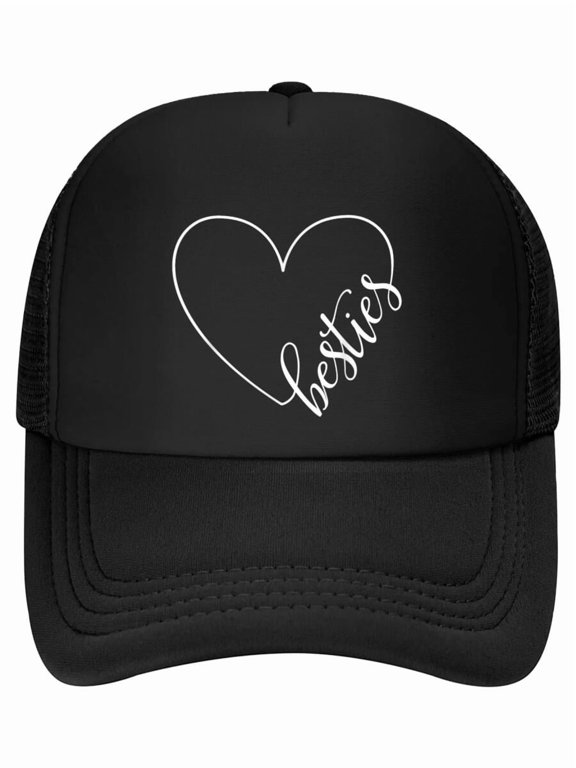 Besties BFF Best Friends Heart Friendship Cute Matching Baseball Cap