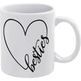 thumbnail image 1 of Besties Coffee Mug - Funny Birthday Gift Idea For Mom Dad Husband Wife - 11 Oz Coffee Mug Tea Cup White, 1 of 6