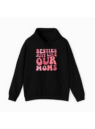 Mommy Is My Bestie Hoodie - Toddler Youth Fleece Pullover For Mother's Day & Everyday Wear
