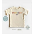 thumbnail image 1 of Besties Tshirt Kids Best Friend Toddler Tee Retro Natural Toddler Shirt Matching Best Friends Gift, New Born, Baby Shower Gift, New Parents Gift, 1 of 3