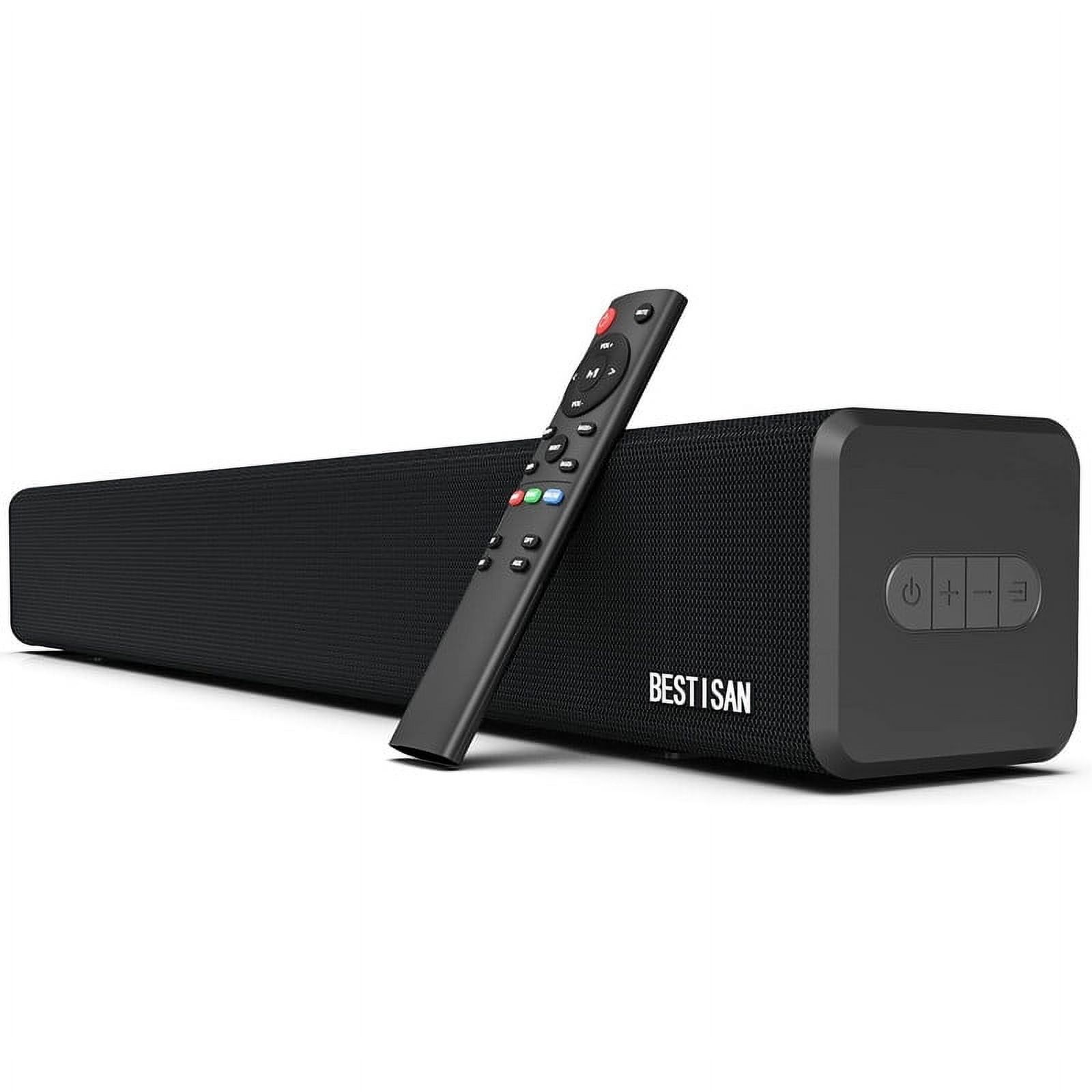 Bestisan SE02 2.1 Channel Bluetooth 5.0 Sound Bar with Builtin Dual
