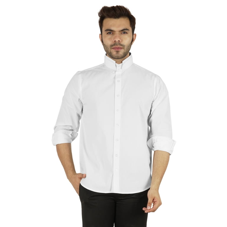 mens white dress shirts walmart