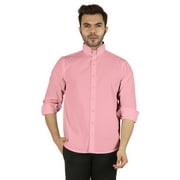 pink dress shirt walmart Sumtumn Mens Dress Shirt Button-Up Long Sleeve Regular Fit Shirt with Paisley Inner Contrast Hot Pink, Men's, Size: 2XL