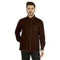 thumbnail image 1 of Bestman Solid Button Down Shirt For Men Long Sleeve With Patch Pocket Formal Business Wear, 1 of 7
