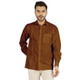 thumbnail image 1 of Bestman Solid Formal Button Down Shirt For Men Long Sleeve With Patch Pocket Business Wear, 1 of 7