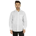 thumbnail image 1 of Bestman Solid Shirt For Mens Long Sleeves With Cuff Patch Pocket Shirt Cotton Office Wear, 1 of 7
