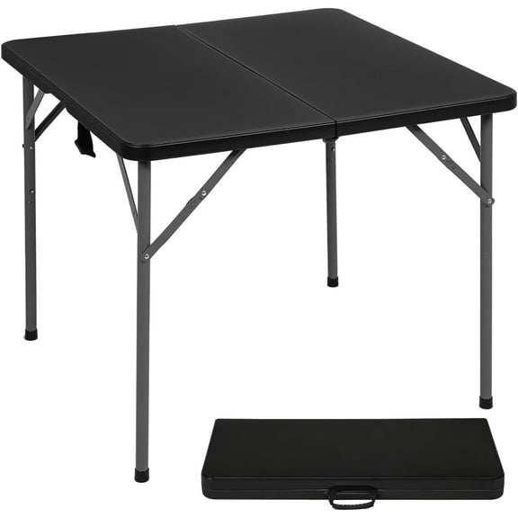 Bestoffice 34" Square Outdoor Foldable with Built in Carrying Handle and Height Adjustable, Black