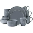 thumbnail image 1 of Bestone 16 Piece Stoneware Round Dinnerware Set, Chip Resistant, Dinnerware Sets, Plates, Dishes, Bowls, Service for 4, Gray Matte, 1 of 5