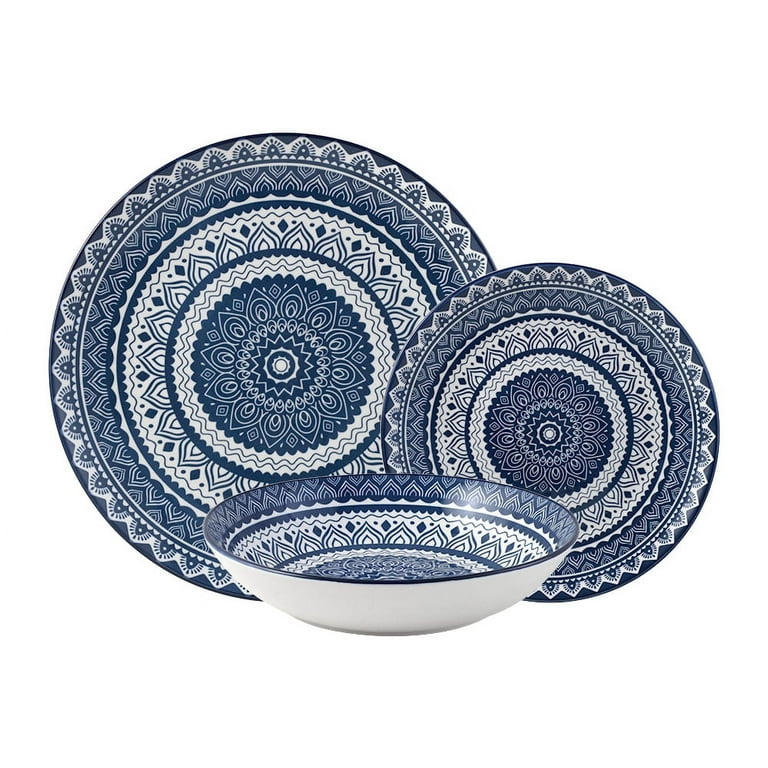 Bestone Ceramic 12 Pieces Dinnerware Sets Ceramic Dish Plates and