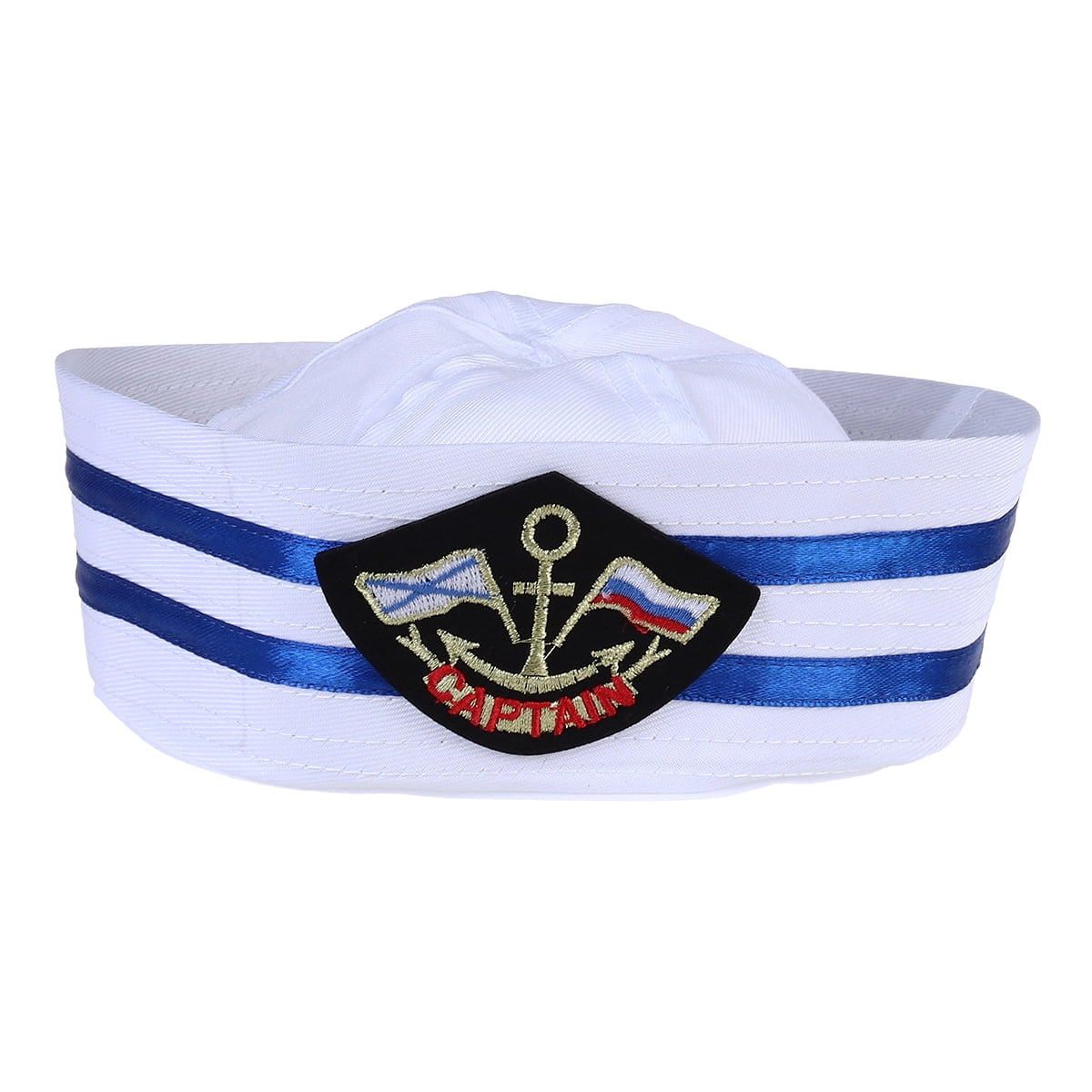 Captain Nautical Bucket Hat for Men Women Embroidered Washed Cotton Unisex  Hats