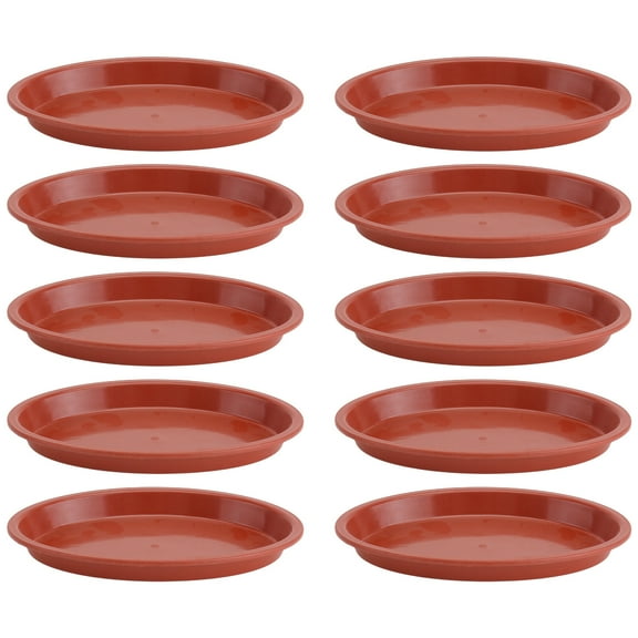 Bestonzon Pot Tray Saucers Flower Planterterracotta Pots Flowerpot Round Clay Drainage Dish Drip Pots Trays Plants Saucers