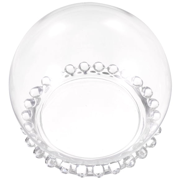 RENACLIPY Glass Dome Cake Stand with Preserved Flower Decoration, Includes Tray and Glass Cover for Elegant Home Display