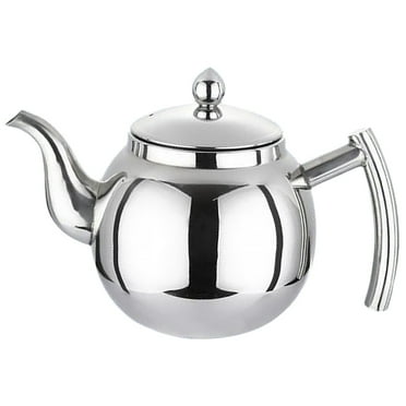 1L Stainless Steel Teapot Coffee+Tea Pot Water Kettle with Filter Large ...
