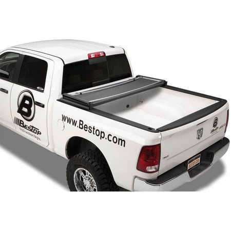 Bestop - EZ-Tri-Fold Soft Tonneau Cover - '02-08 Ram 1500; '08-09 2500/3500; For 6.5 ft. bed; w/o Tailgate Spoiler - Black
