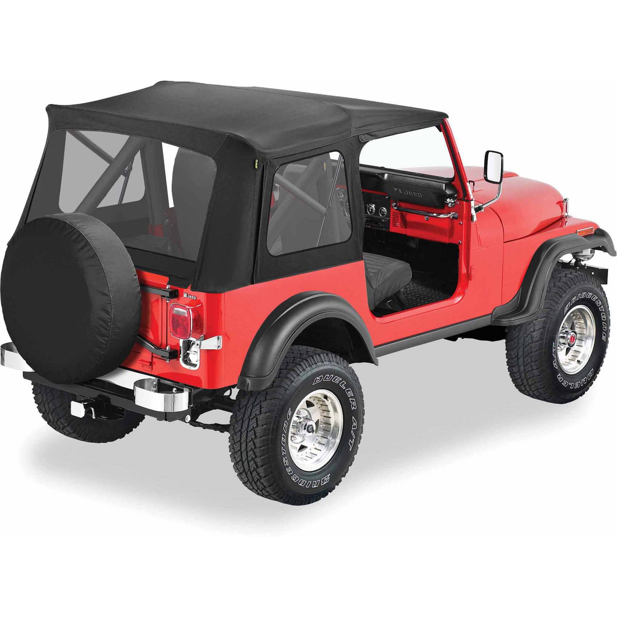 Bestop 51599-01 Jeep Cj7/Wrangler Supertop Classic Replacement Top, Clear Windows, Black Fits select: 1989-1995 JEEP WRANGLER / YJ, 1979 AMERICAN MOTORS JEEP