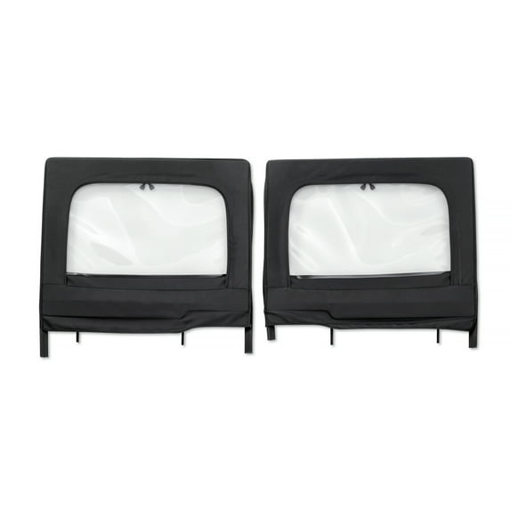 Bestop - 51743-35 - HighRock 4x4 Element Upper Fabric Half Doors Fits select: 2018-2019,2021 JEEP WRANGLER UNLIMITED