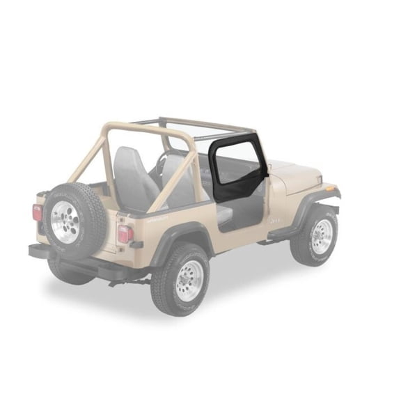 Bestop Supertop and Sunrider Upper Doors (Black Denim)