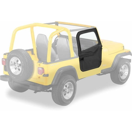 Bestop 51783-01 Jeep Cj7/Wrangler 2-Piece Full Fabric-Door Set, Black Fits select: 1989-1995 JEEP WRANGLER / YJ