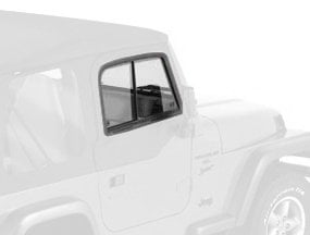 Bestop 51787-35 Jeep Wrangler Upper-Door Sliders, Black Diamond Fits select: 1997-2006 JEEP WRANGLER / TJ