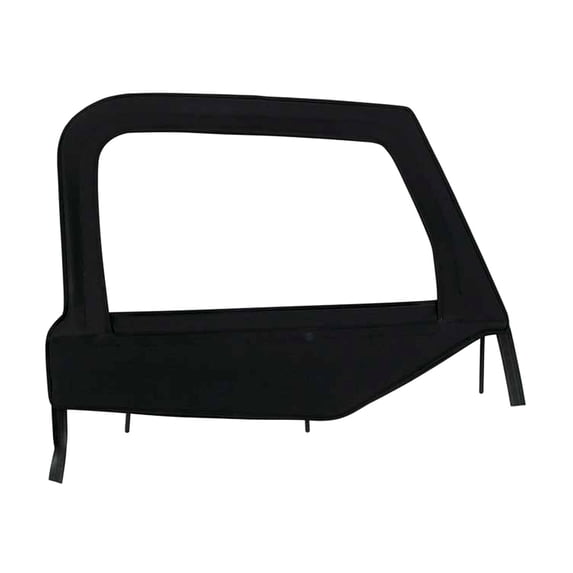 Bestop 51790-15 Jeep Wrangler Upper Fabric Half-Door Set, Black Denim