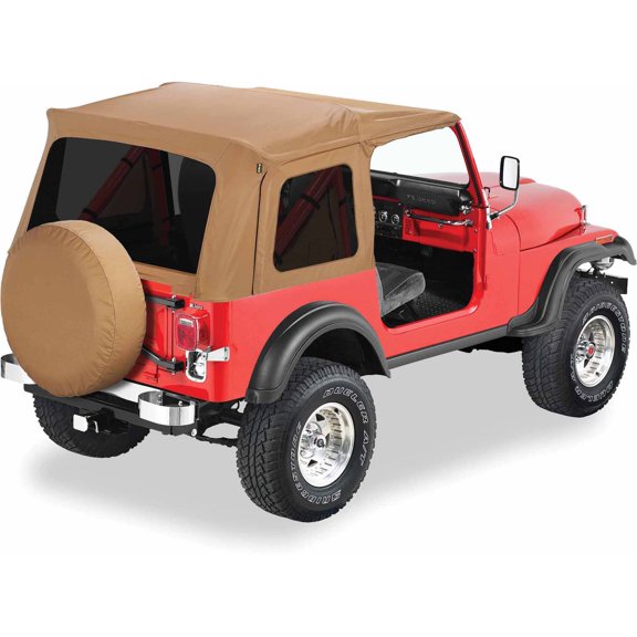 Bestop 54599-37 Jeep Cj7/Wrangler with Tinted Windows Supertop Classic Replacement Top, Spice