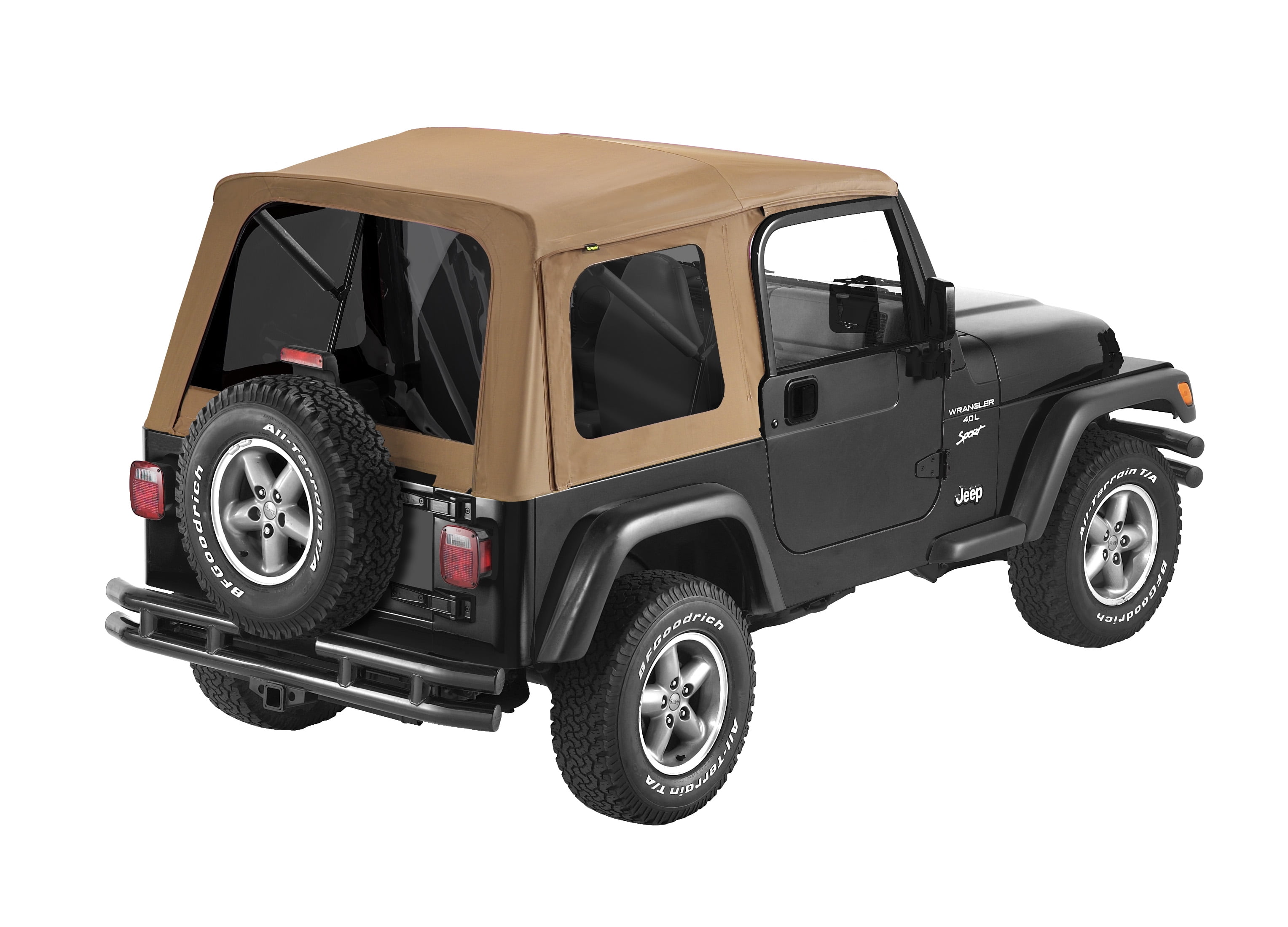Bestop 54709-37 Jeep Wrangler with Tinted Windows Supertop Replacement Top,  Spice Fits select: 1997-2006 JEEP WRANGLER / TJ
