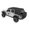 thumbnail image 1 of Bestop - 54863-17 - Trektop Pro Hybrid Slantback Soft Top Fits select: 2015-2018 JEEP WRANGLER UNLIMITED, 2012-2014 JEEP WRANGLER, 1 of 7