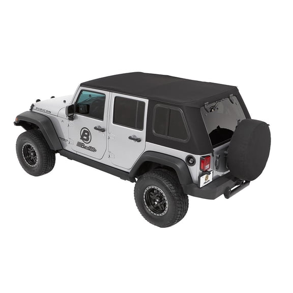 Bestop 5486417 Trektop Pro JK 2-Door Dark/Hardware Box - Black Twill