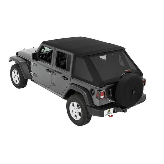 Bestop 56863-35 - Trektop Slantback Soft Top 2018-Current Jeep Wrangler JL, 4-Door