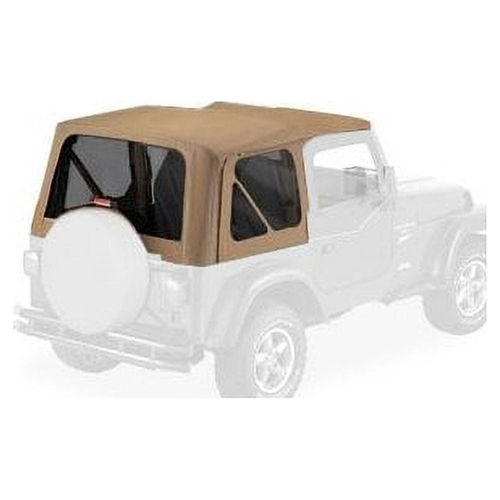 Bestop 7912437 Spice Sailcloth Replace-A-Top for 1997-2002 Wrangler TJ W/Lower Steel Factory Half Doors