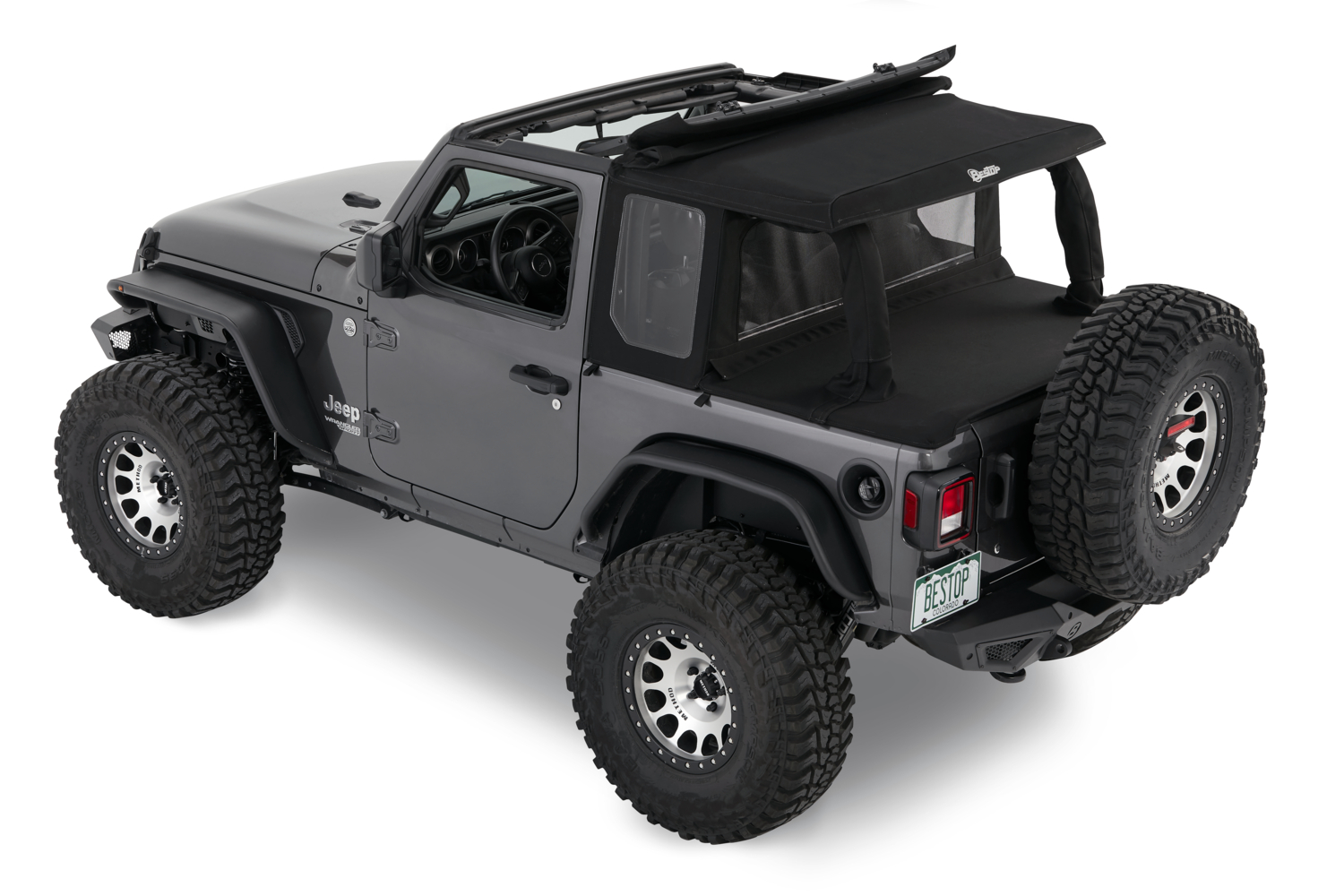 Bestop - 80101-17 - Halftop Accessory Kit Fits select: 2018-2019,2021 JEEP WRANGLER UNLIMITED - image 1 of 2