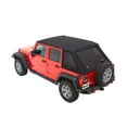 thumbnail image 1 of Bestop Black Twill Trektop for a 4-Door Jeep Wrangler JL, Model Years 2018 to Current, (56863-17), 1 of 8
