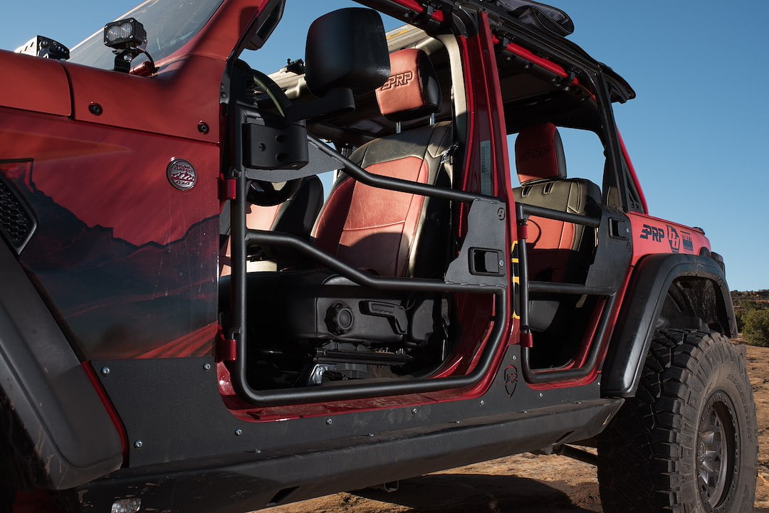 Bestop Element Doors for 2018-2019,2021 Jeep Wrangler Unlimited, High-Strength Tube Doors