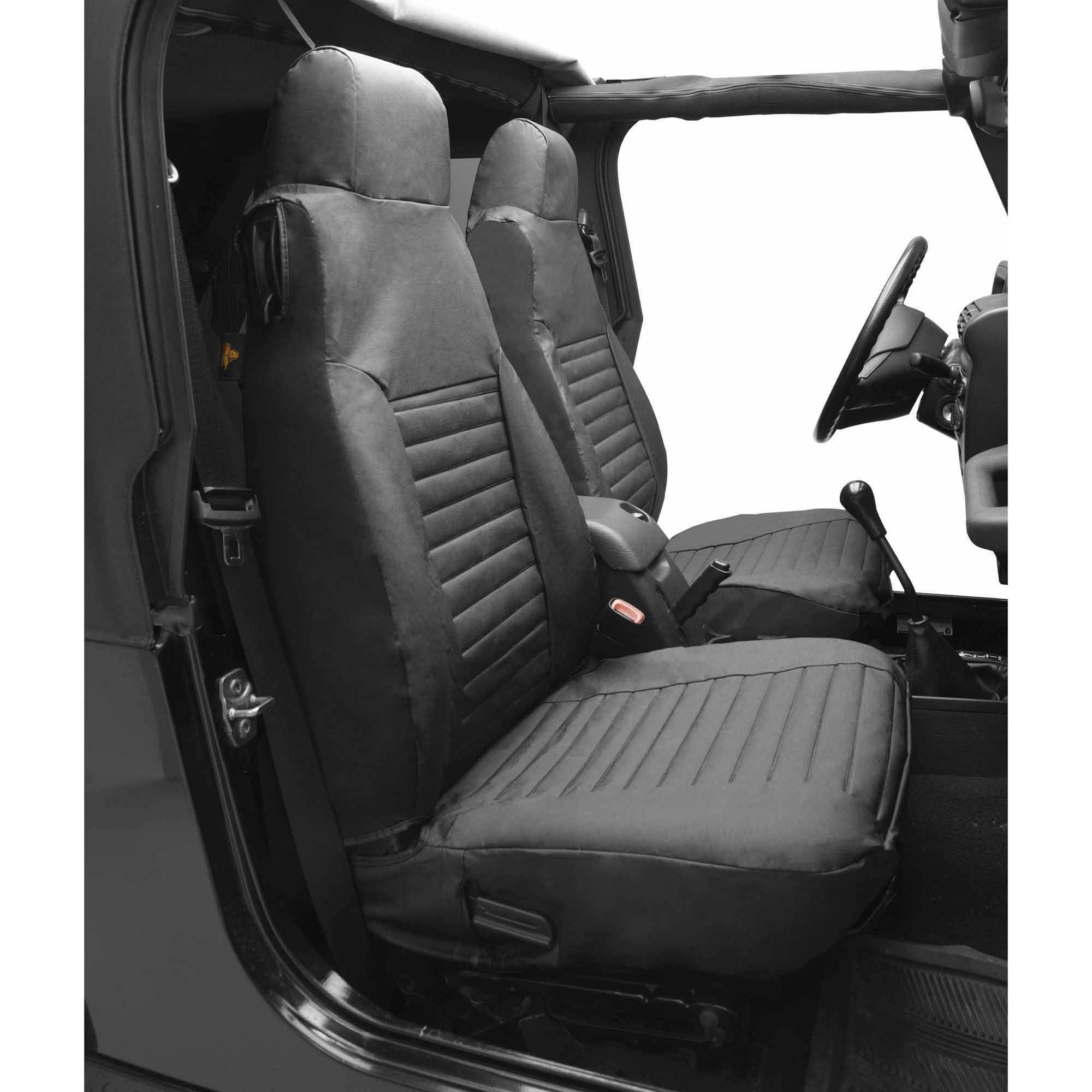 Bestop High Back Seat Covers (Black Denim) Fits select: 1997-2002