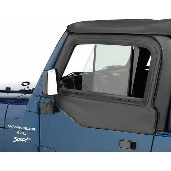 Bestop Inc. 51787-15 Bes51787-15 97-06 Jeep Wrangler Upper Door Sliders For Factory & All Bestop Soft Tops - Black Denim