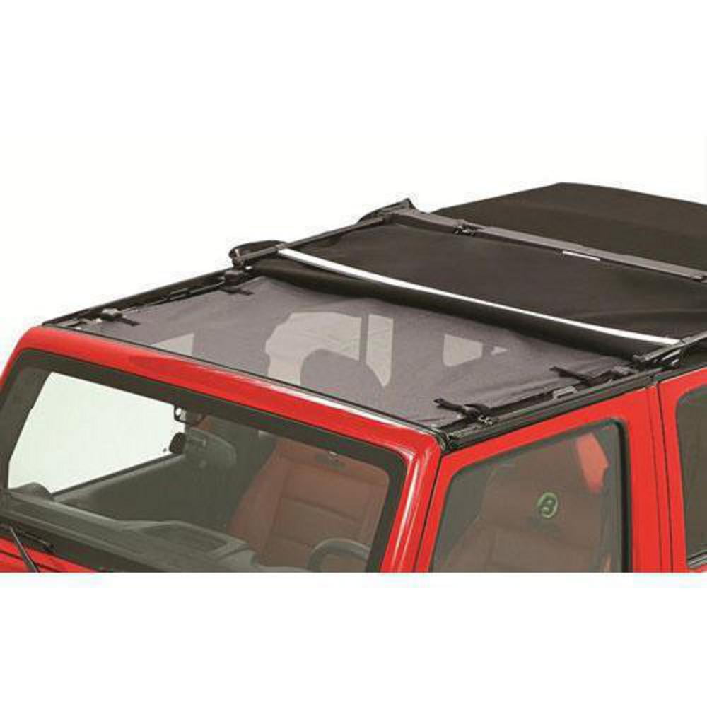 Bestop Safari Style Sun Bikini Top (Black Mesh) Fits select: 2015-2018 JEEP WRANGLER UNLIMITED, 2012-2014 JEEP WRANGLER