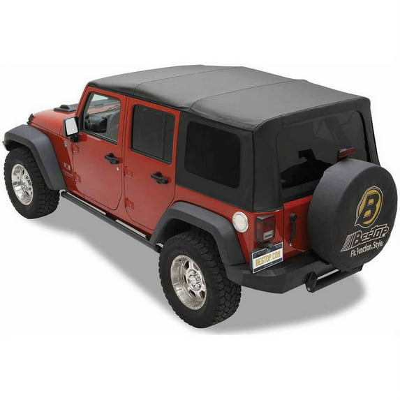 Bestop Sailcloth Rat, Black Diamond, Exterior Automotive Accessories, Compatible with Jeep Wrangler