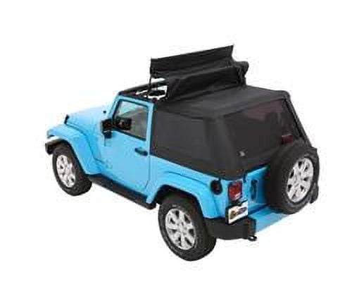 Bestop Trektop NX Black Twill Soft Top, 2 Door, Fits 2015-2018 Jeep Wrangler Unlimited