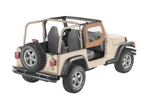 BES51782-37 Bestop 51782-37 Uppr Half Doors Factory Soft Top/Replace-A-Top Spice