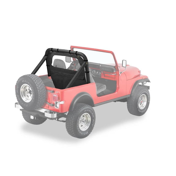 Bestop 80028-15 Jeep Cj5/Cj7/Wrangler Windjammer, Black Denim