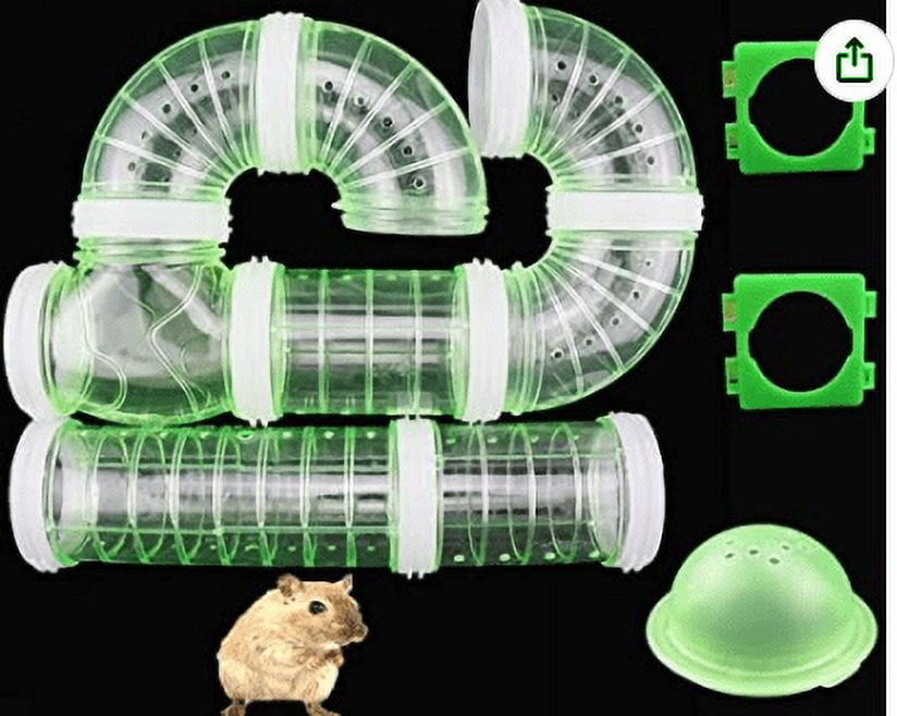 Bestope Hamster Tubes Set Transparent Hamster Cage Toys DIY Creative