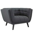 thumbnail image 1 of Bestow Upholstered Fabric Armchair Gray, 1 of 3