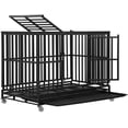 thumbnail image 1 of Bestpet Crate Cage Kennel for Large and Medium Dogs, Heavy Duty, 48 Inches, 1 of 7