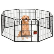 Bestpet Fence Pet Playpen, Heavy Duty, 8 Panels, 40 Inches, Extra Large