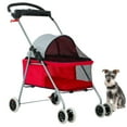 thumbnail image 1 of Bestpet Posh Pet Stroller for Dogs and Cats, Red, 1 of 7