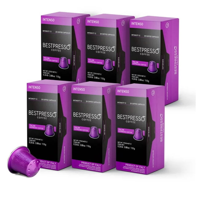 Bestpresso Intenso Espresso 120 Pods, Nespresso OriginalLine