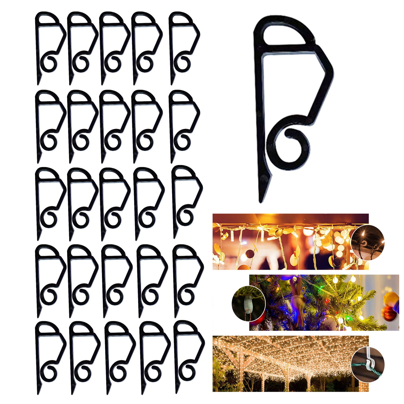 Christmas lights gutter clips 52 pack